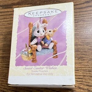 Hallmark Sweet Easter Wishes Tender Touches Handcrafted & Dated 1994 Collection